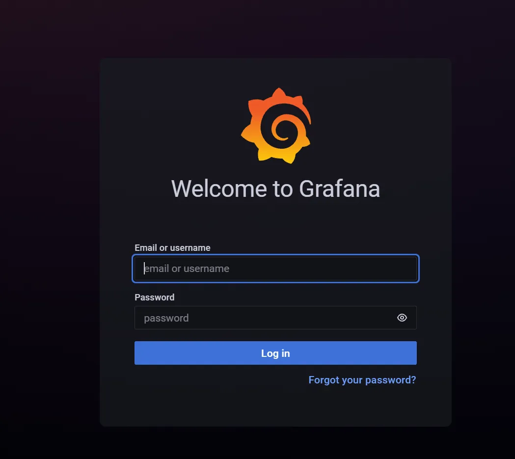 Grafana 登录页
